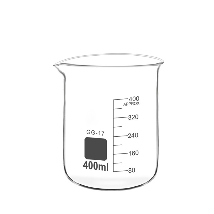 Copo de vidro de borossilicato 3.3 resistente ao calor de laboratório